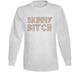 Trashy Skinny Bitch Plank Of Wood Funny Lindsay Lohan T Shirt