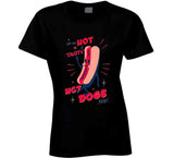 Try Our Hot And Tasty Hot Dogs Today Funny Vintage Retro Long Sleeve T Shirt