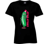 Vintage Chilly Dilly Funny Pickle Distressed Vintage Long Sleeve T Shirt