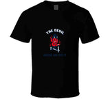 The Devil Made Me Do It Vintage Retro Design T Shirt