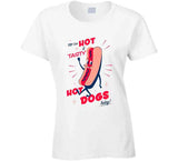 Try Our Hot And Tasty Hot Dogs Today Funny Vintage Retro Long Sleeve T Shirt