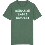 Mermaids Smoke Seaweed Funny Cannabis Vintage T Shirt