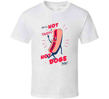 Try Our Hot And Tasty Hot Dogs Today Funny Vintage Retro Long Sleeve T Shirt