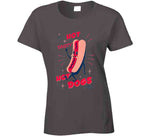 Retro Try Our Hot And Tasty Hot Dogs Today Funny Vintage T Shirt