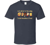 Let's All Go To The Lobby And Get Ourselves Some Treats Funny Retro Theater Snacks T Shirt