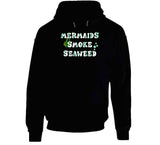 Mermaids Smoke Seaweed Funny Cannabis Long Sleeve T Shirt