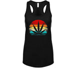 Cannabis Sunset Shiloutte Funny Weed Pothead T Shirt