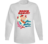 Roger Ramjet Hero Funny Cartoon Retro Tv Show Distressed Vintage T Shirt