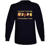 Let's All Go To The Lobby And Get Ourselves Some Treats Funny Retro Theater Snacks T Shirt