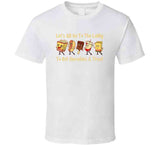 Let's All Go To The Lobby And Get Ourselves Some Treats Funny Retro Theater Snacks T Shirt