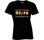 Let's All Go To The Lobby And Get Ourselves Some Treats Funny Retro Theater Snacks Vintage T Shirt