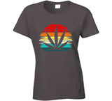 Cannabis Sunset Shiloutte Funny Weed Pothead T Shirt