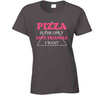 Pizza Is The Only Love Triangle I Want Funny Food Junkie Hoodie