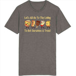 Let's All Go To The Lobby And Get Ourselves Some Treats Funny Retro Theater Snacks Vintage T Shirt