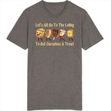 Let's All Go To The Lobby And Get Ourselves Some Treats Funny Retro Theater Snacks T Shirt