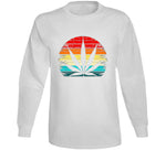 Cannabis Sunset Shiloutte Funny Weed Pothead T Shirt