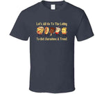 Let's All Go To The Lobby And Get Ourselves Some Treats Funny Retro Theater Snacks Vintage T Shirt