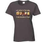 Let's All Go To The Lobby And Get Ourselves Some Treats Funny Retro Theater Snacks T Shirt