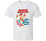 Roger Ramjet Hero Funny Cartoon Retro Tv Show Distressed Vintage T Shirt