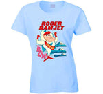 Roger Ramjet Hero Funny Cartoon Retro Tv Show Distressed T Shirt