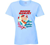 Roger Ramjet Hero Funny Cartoon Retro Tv Show Distressed T Shirt