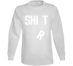 Shit Shirt Funny Falling R Distressed T Shirt