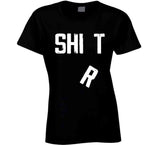 Shit Shirt Funny Falling R Distressed T Shirt