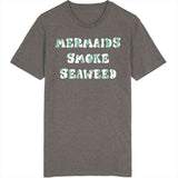 Mermaids Smoke Seaweed Funny Cannabis Vintage T Shirt