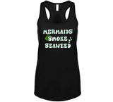 Mermaids Smoke Seaweed Funny Cannabis Long Sleeve T Shirt