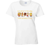 Let's All Go To The Lobby And Get Ourselves Some Treats Funny Retro Theater Snacks T Shirt