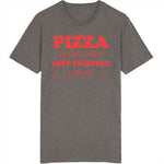 Pizza Is The Only Love Triangle I Want Funny Food Lover Hoodie