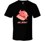 Lets Skate And Hail Satan Funny Cute Satanic Vintage T Shirt